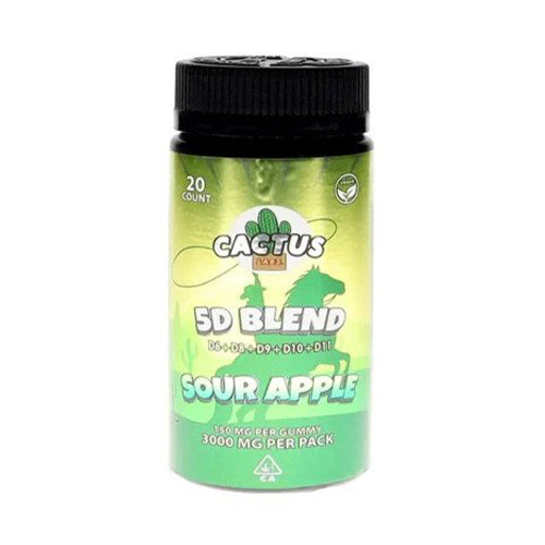 Cactus 5D Blend Gummies Sour Apple