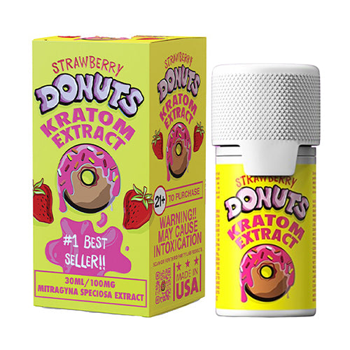 Donuts Kratom Shot Strawberry 100mg