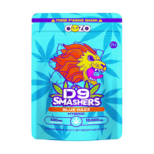 Dozo D9 Smashers Gummies Blue Razz