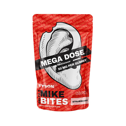 Mike Bites Mega Dose Gummies Strawberry