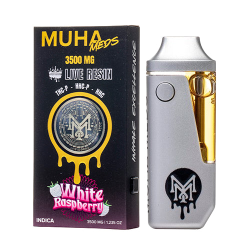 Muha Meds Live Resin Disposable - White Raspberry