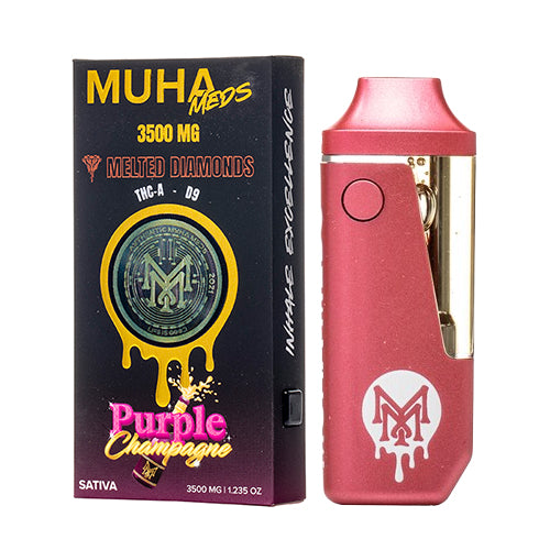 Muha Meds Melted Diamonds Disposable - Purple Champagne