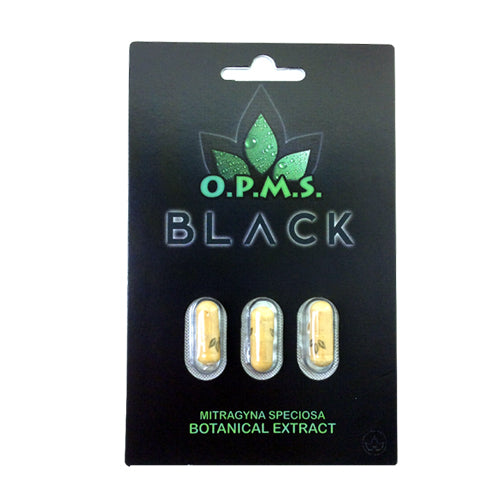 OPMS Black Kratom Capsules 3-Pack