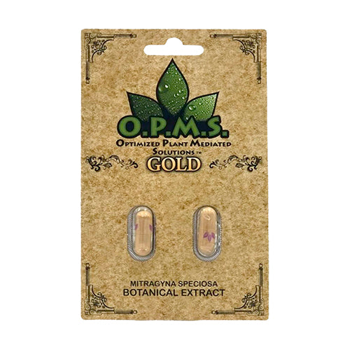 OPMS Gold Kratom Capsules 2-Pack