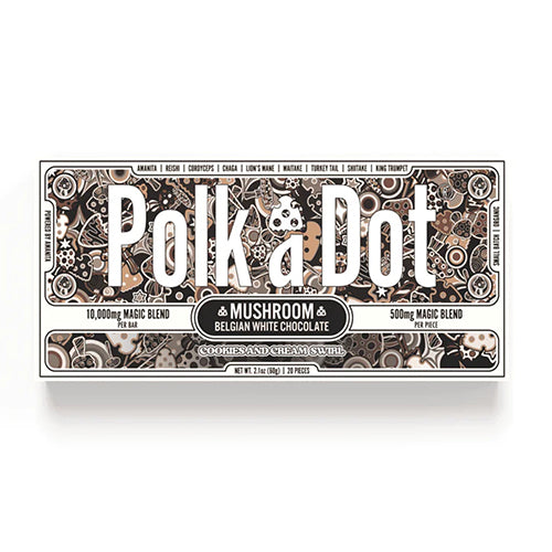 PolkaDot Amanita Chocolate Cookies and Cream Swirl