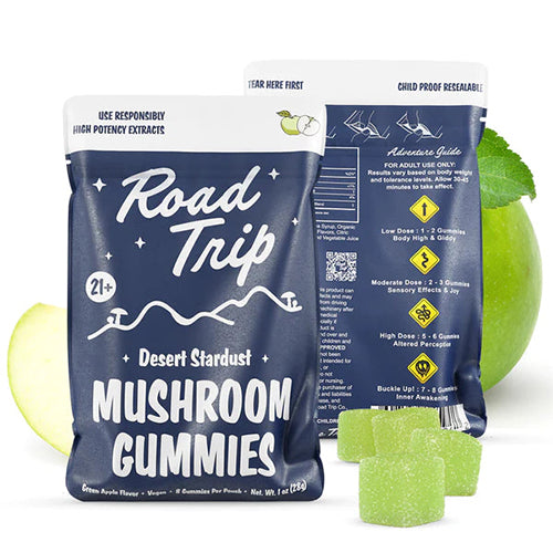 Road Trip Desert Stardust Mushroom Gummies Green Apple