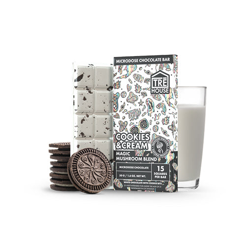 Tre House Magic Mushroom Chocolate Bar Cookies & Cream