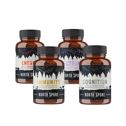 North Spore Organic Mushroom Extract Capsule Bundle