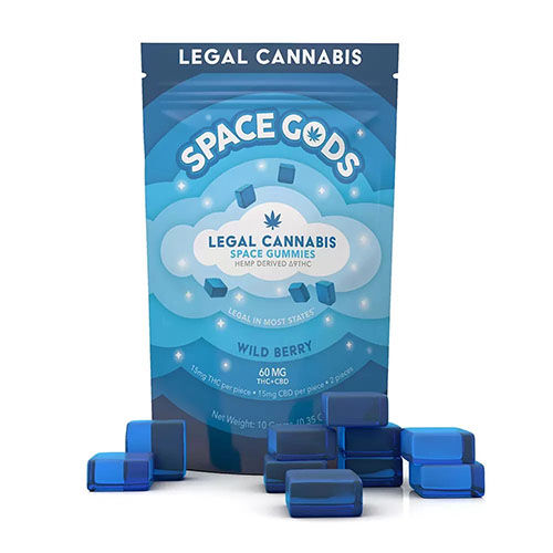 Space God Delta 9 Gummies Wild Berry