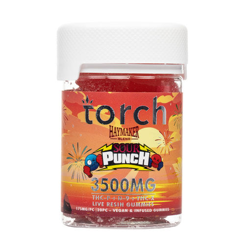 Torch Haymaker Blend Live Resin Gummies Sour Punch